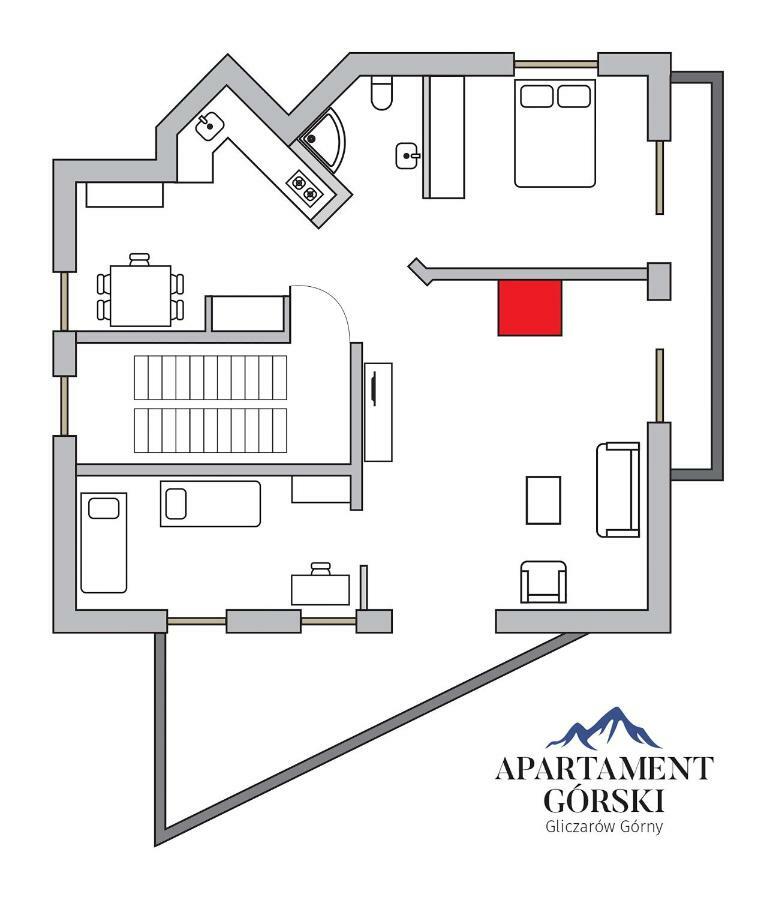 Apartament Gorski Z Panorama Tatr Гличарув Экстерьер фото